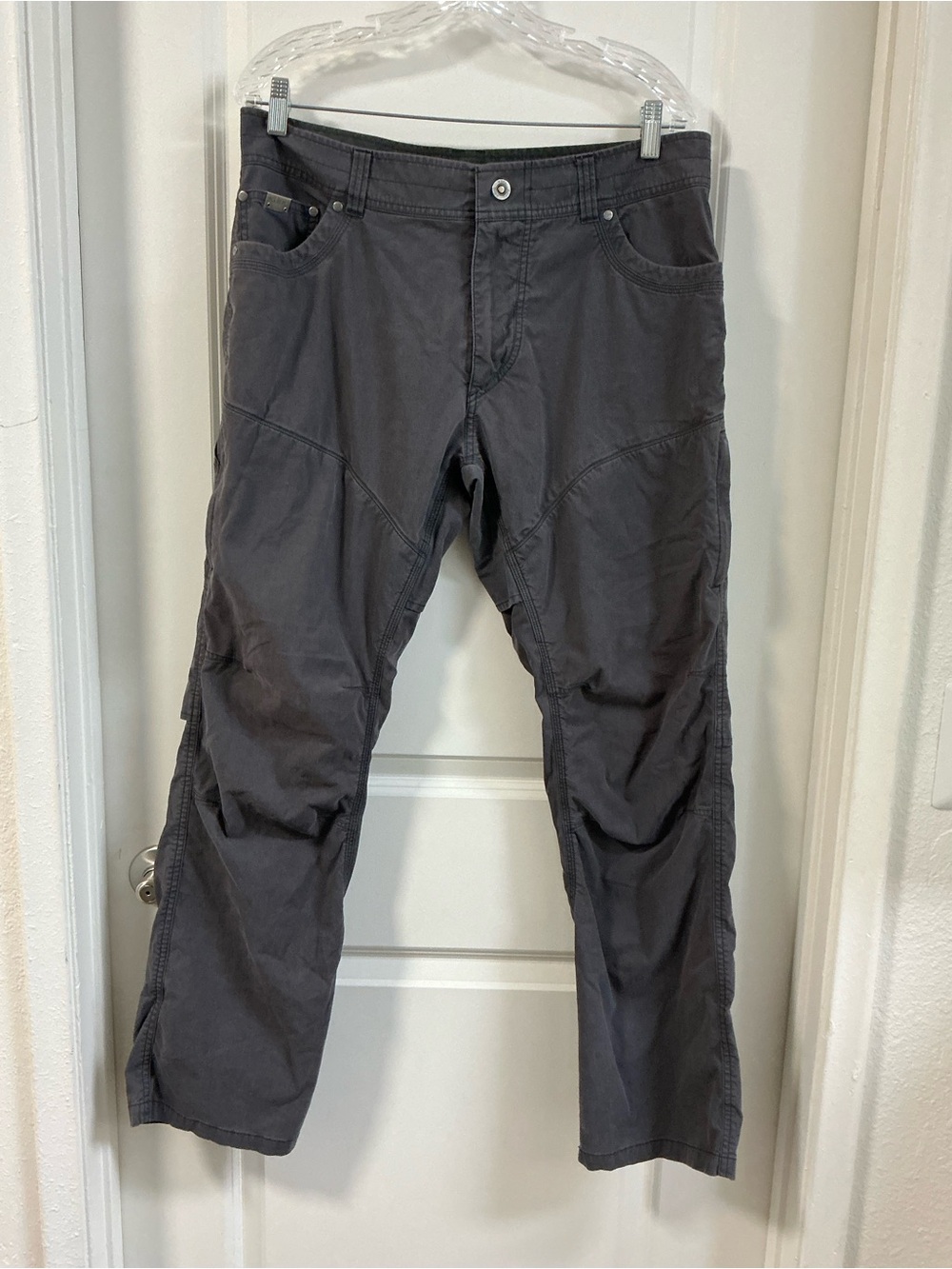 Kuhl Kongidant Air Pants Style 5098 Charcoal Gray Vented Hiking Outdoor Mens